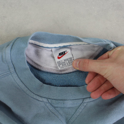 SUPERSELTENES Nike-Sweatshirt aus den 1990ern, Blau – (M)