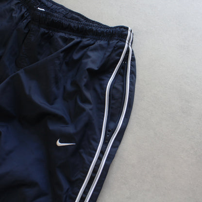 SUPER RARE 2000s Baggy Nike Trackpants Navy - (M)