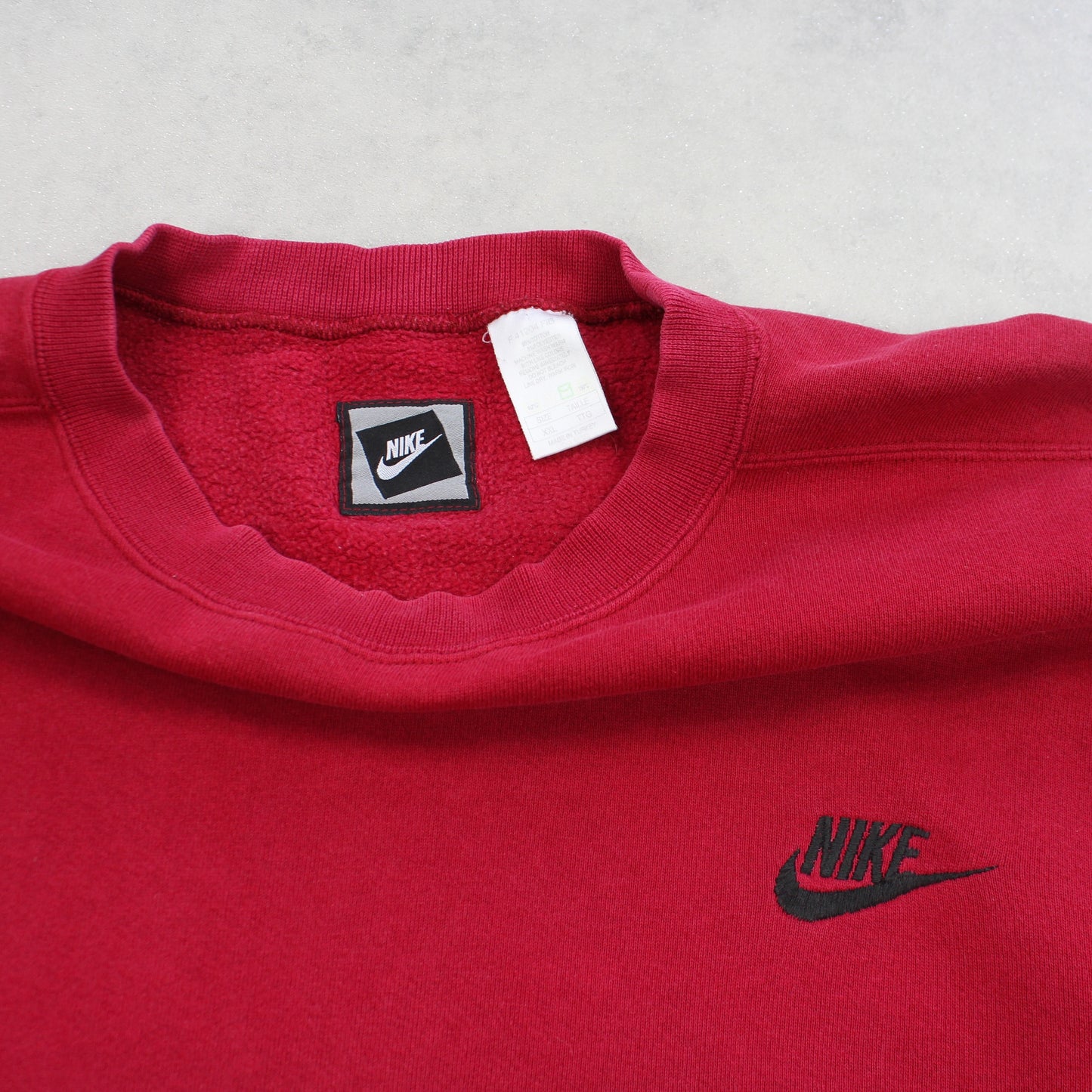 Vintage 1990s Nike Sweatshirt Red - (XL)