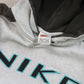 RARE Vintage 1990s Nike Spell Out Hoodie Grey - (M)