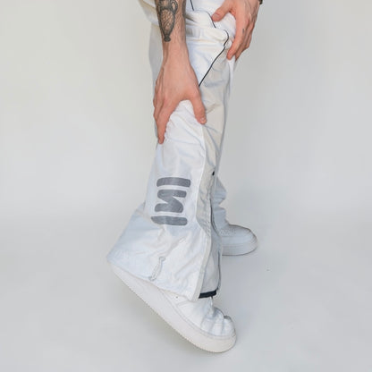 SUPER RARE 2000s Baggy Nike Shox Trackpants White - (L)