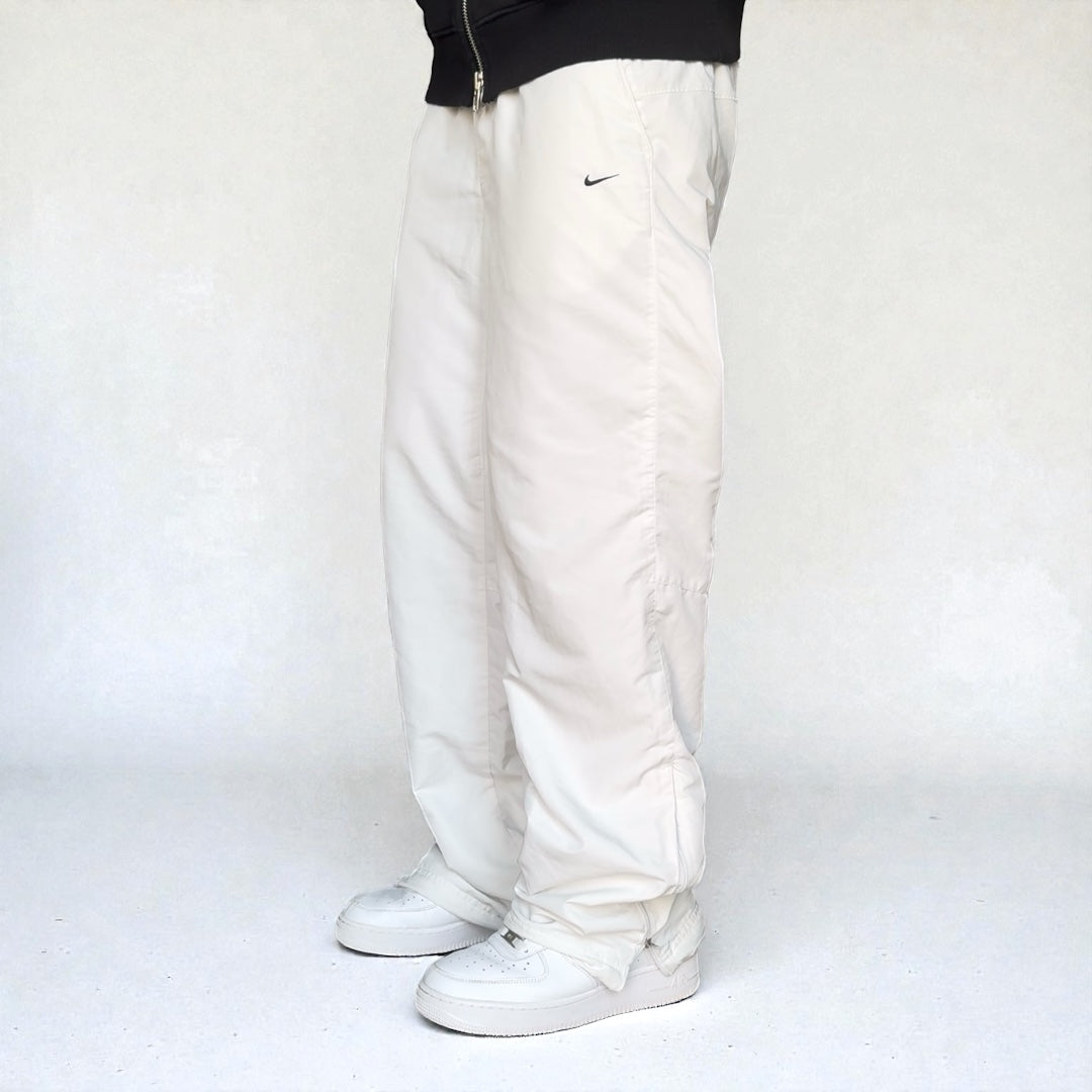 RARE 2000s Baggy Nike Trackpants White - (L)