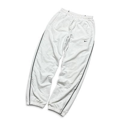 RARE 2000s Nike Trackpants White - (S)