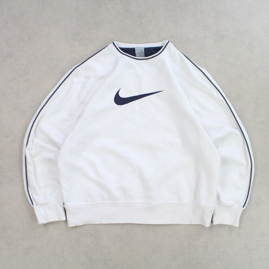 RARE 2000s Nike Heavyweight Sweatshirt White - (S)