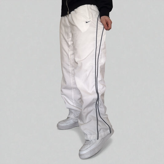 RARE 2000s Nike Trackpants White - (L)