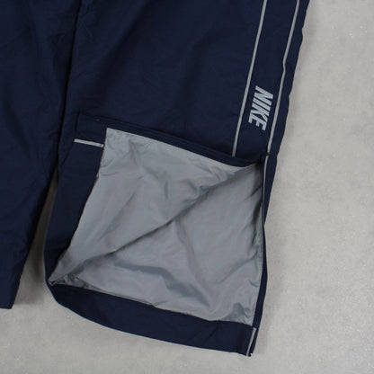 RARE 00s Nike Baggy Trackpants Navy - (L)