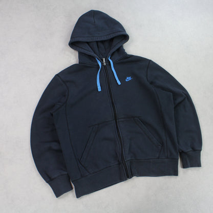 00s Nike Zip Up Hoodie Black - (S)