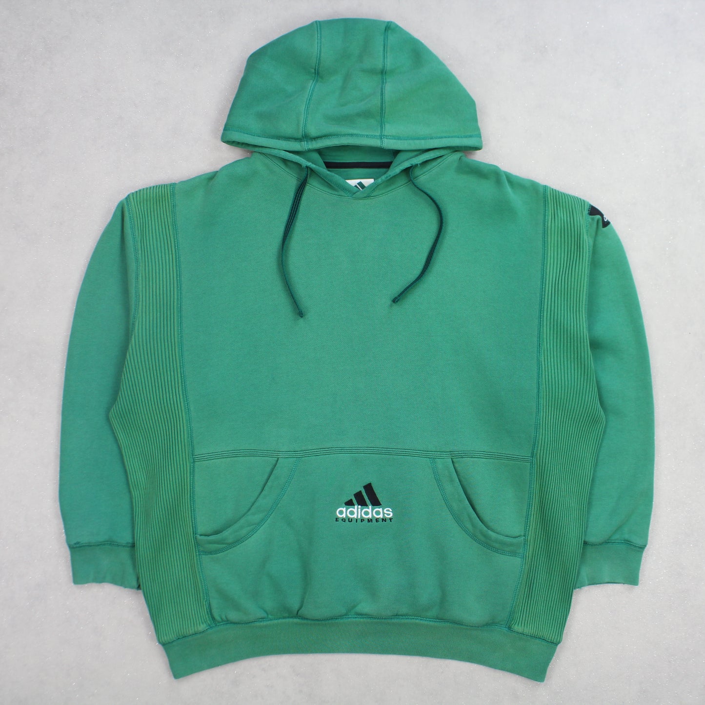 RARE 1990s Adidas EQT Hoodie Green - (L)