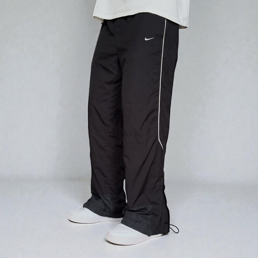 RARE 2000s Baggy Nike Trackpants Black - (L)