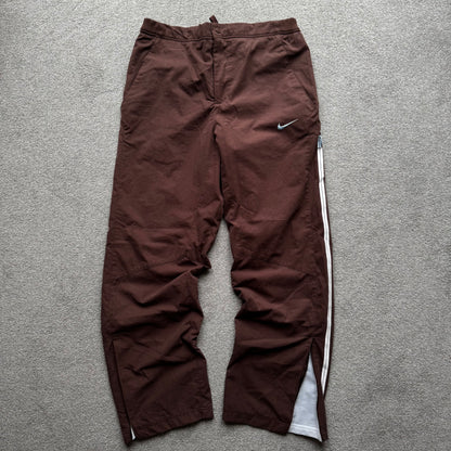 SUPER RARE 2000s Nike Cortez Trackpants Brown - (M)