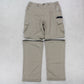 RARE Vintage 1990s Adidas 2 in 1 Trackpants & Shorts Beige - (L)