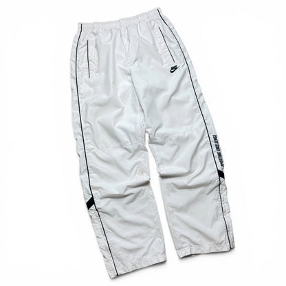 SUPER RARE 2000s Baggy Nike Trackpants White - (L)