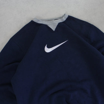 RARE 2000s Nike Sweatshirt Navy - (S)