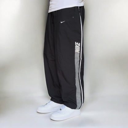 RARE 00s Nike Trackpants Black - (XL)