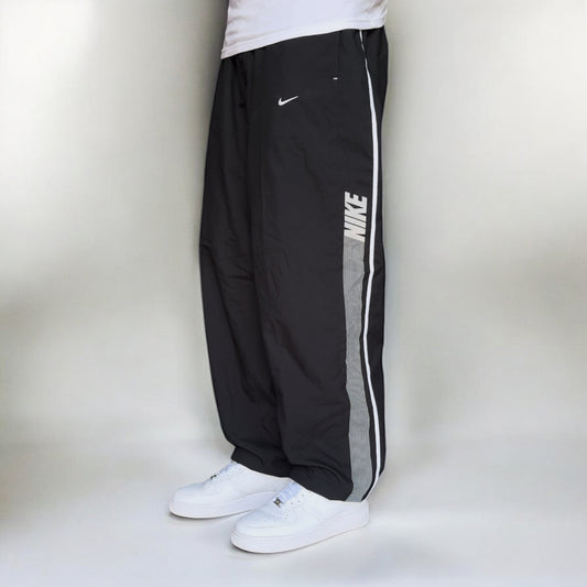 RARE 00s Nike Trackpants Black - (XL)