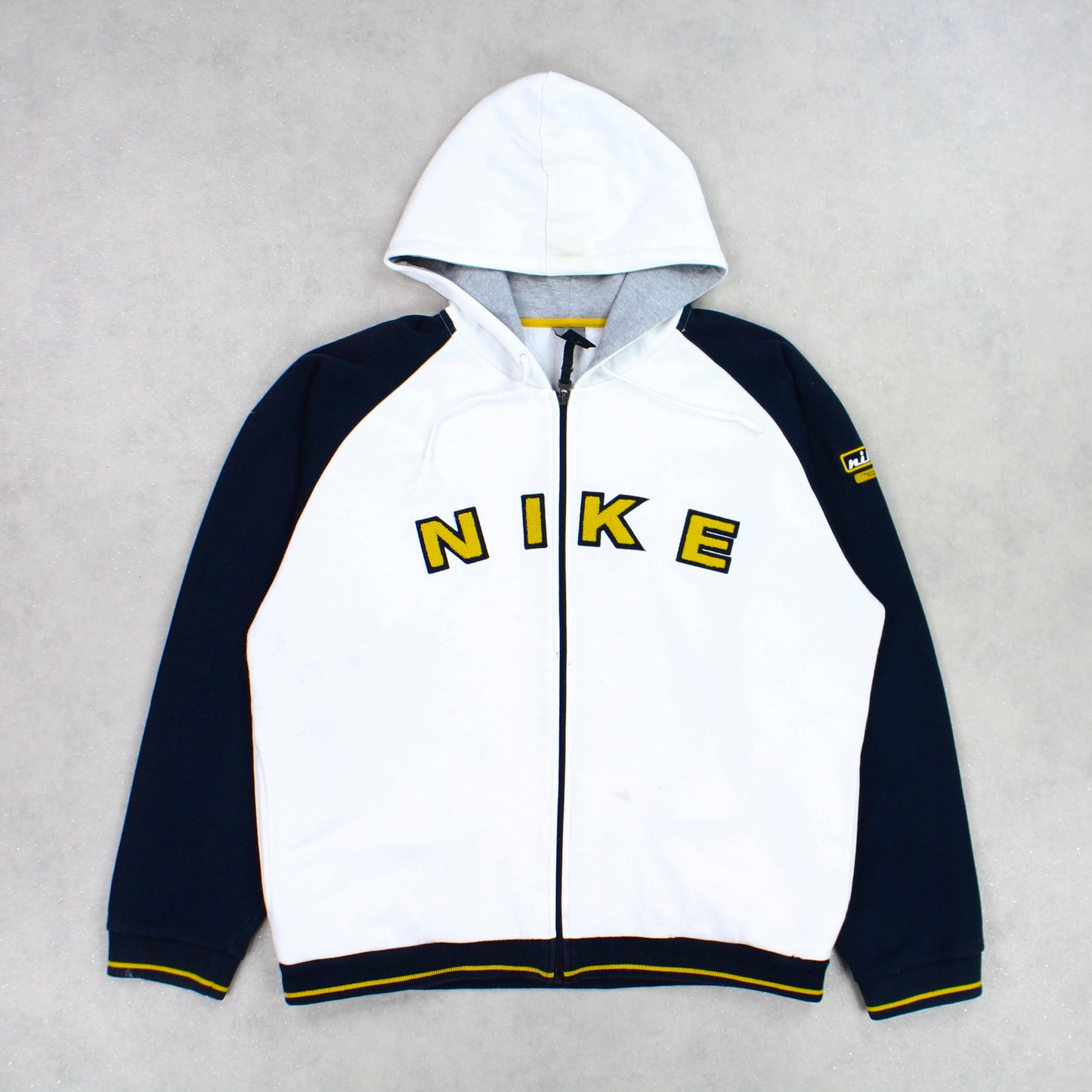 VERY RARE Vintage 00s Nike Zip Up Hoodie White - (L)