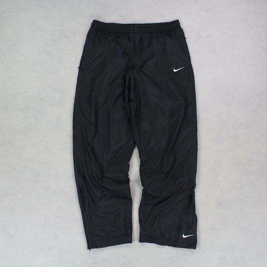 SUPER RARE 90s Nike Trackpants Black - (M)