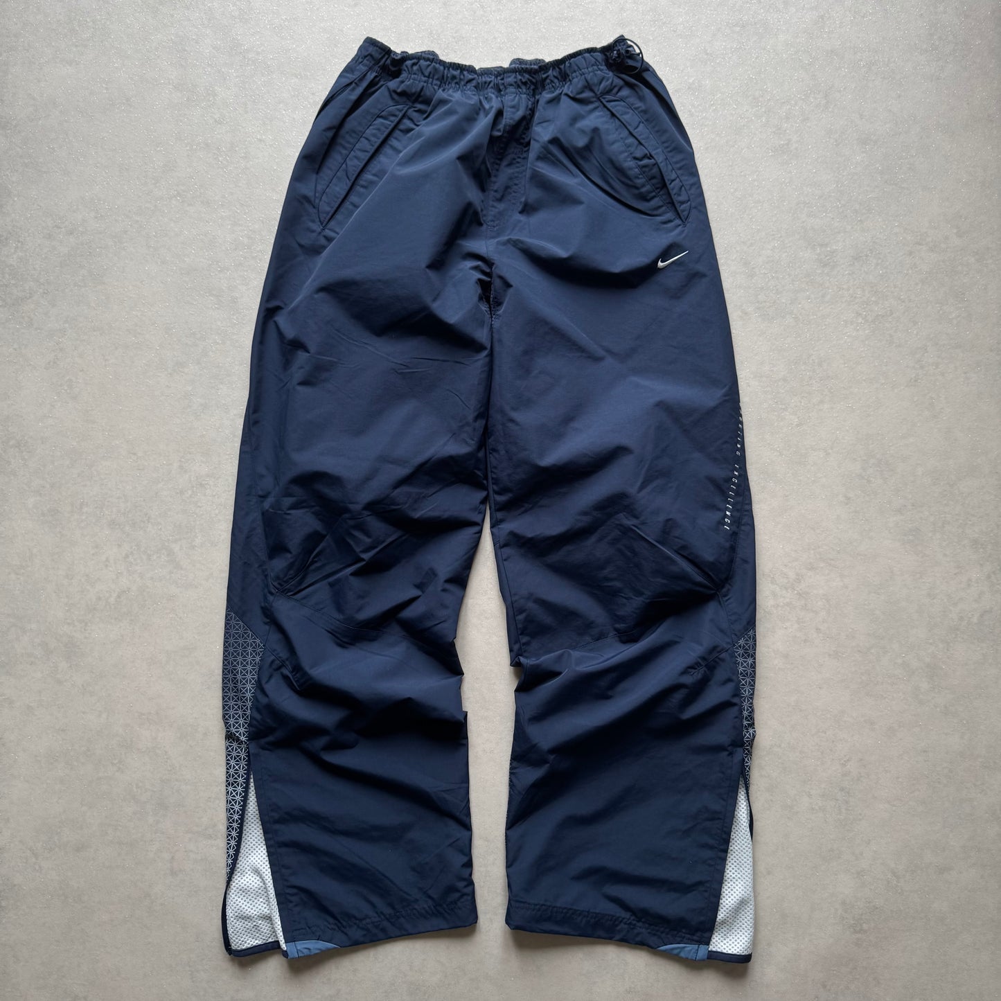 RARE 2000s Baggy Nike Trackpants Navy - (L)