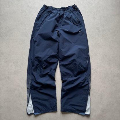 RARE 2000s Baggy Nike Trackpants Navy - (L)