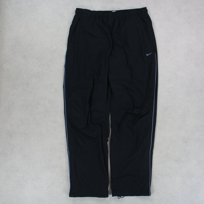 RARE 00s Nike Trackpants Black - (L)