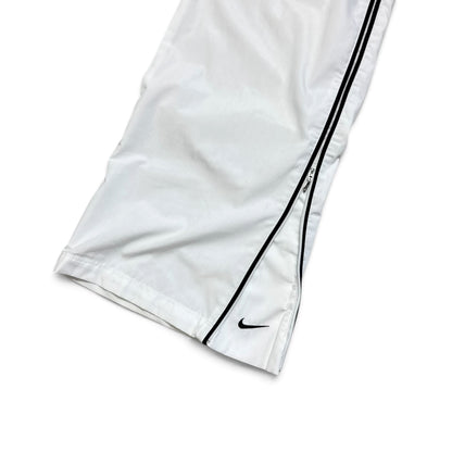 SUPER RARE 2000s Baggy Nike Trackpants White - (S)
