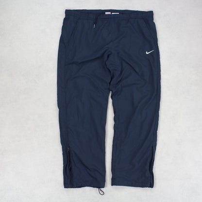 RARE Vintage 00s Baggy Nike Trackpants Navy - (XL)