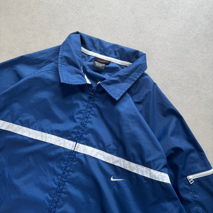 RARE 1990s Nike Track Jacket Blue - (L)