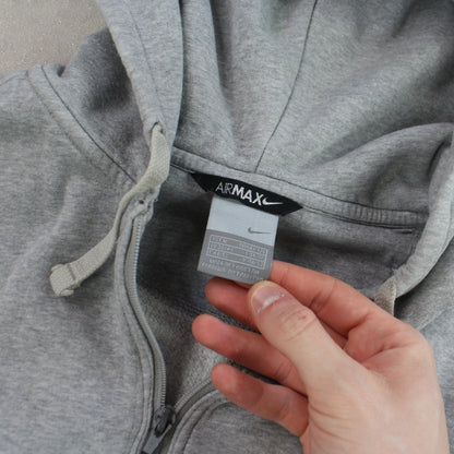 SUPER RARE 00s Nike Air Max Hoodie Grey - (S)