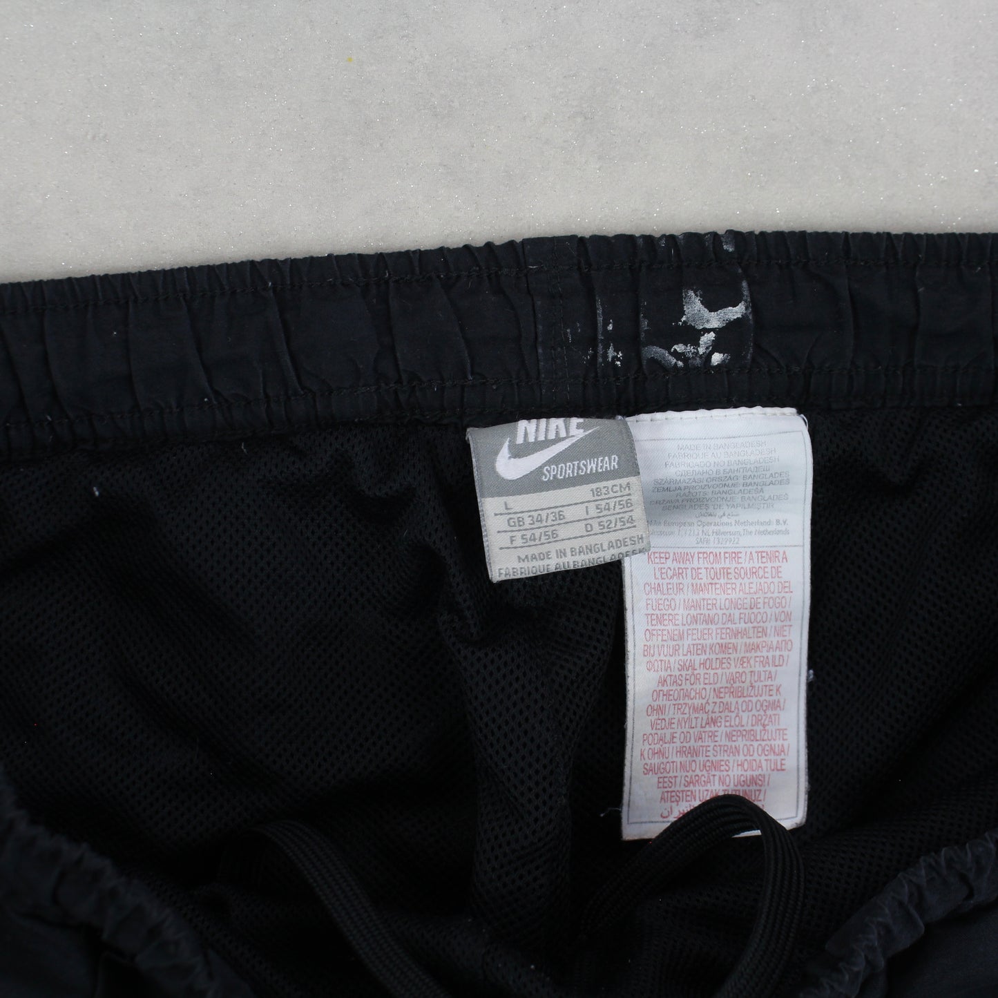 RARE 00s Nike Trackpants Black - (L)