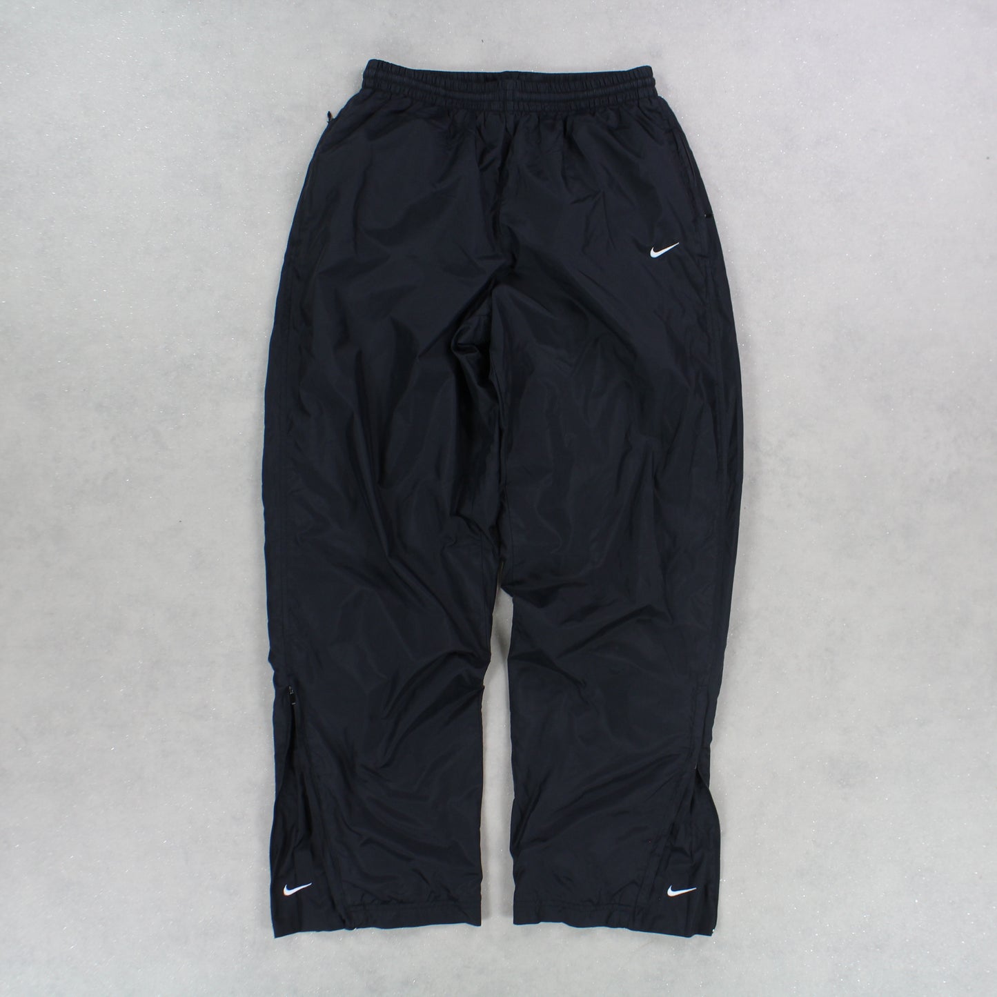 SUPER RARE 00s Nike Trackpants Black - (S)