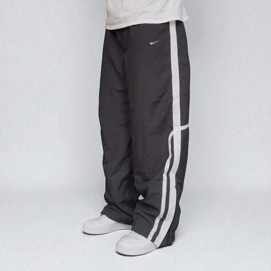 RARE 2000s Baggy Nike Trackpants Grey - (L)