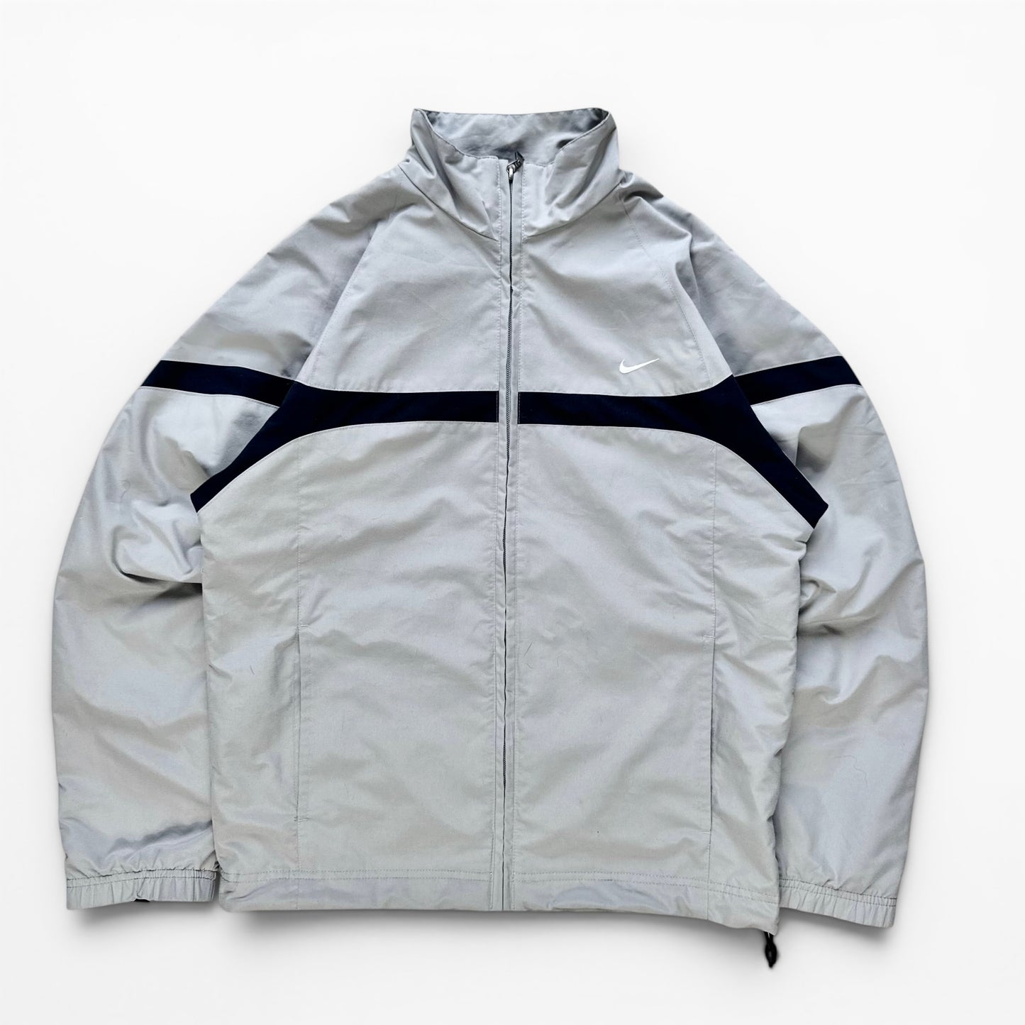 RARE 2000s Nike Track Jacket Grey - (S)