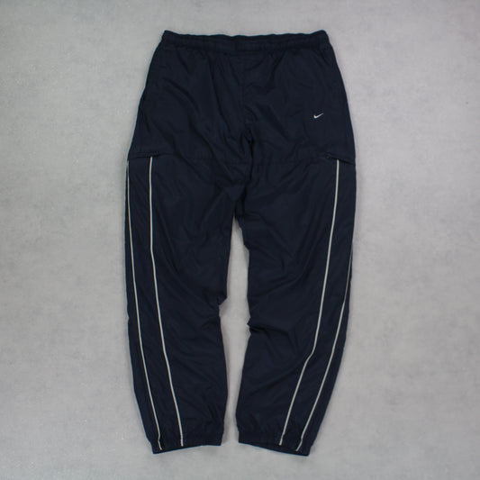 RARE 00s Nike Trackpants Navy - (L)