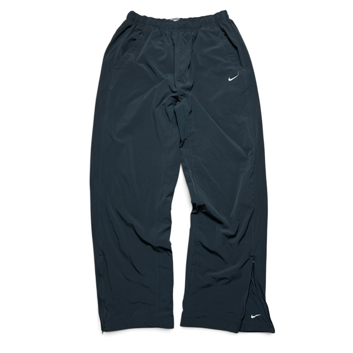 RARE 2000s Baggy Nike Trackpants Grey - (L) | PREMIUM