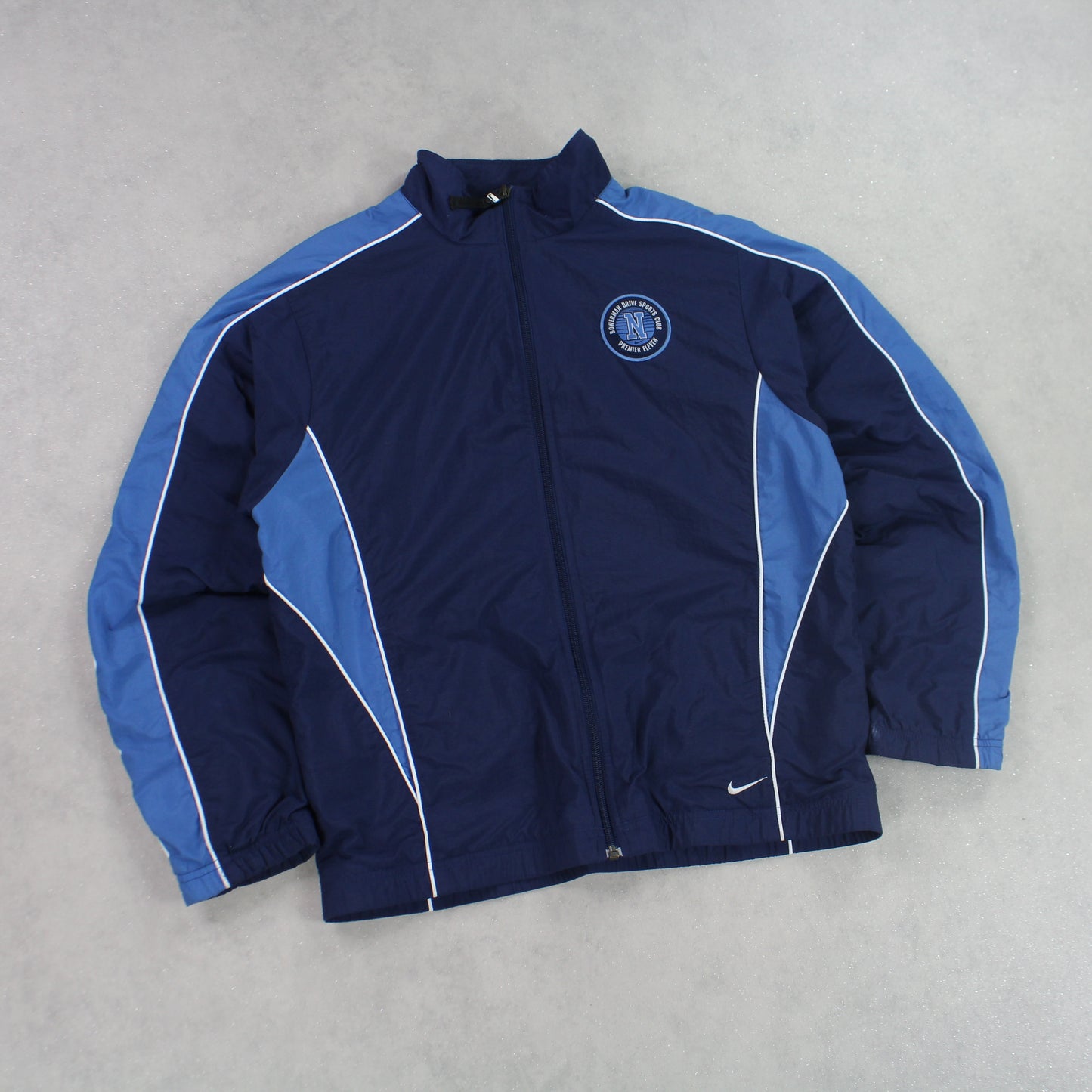 RARE 00s Nike Track Jacket Blue - (S)