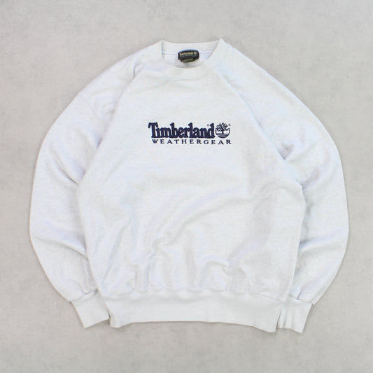 RARE 90s Timberland Sweatshirt Grey - (M)