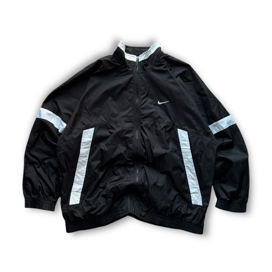 RARE 1990s Nike Track Jacket Black - (XL)