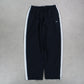 RARE 00s Nike Baggy Trackpants Navy - (M)