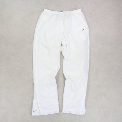 SUPER RARE 00s Nike Trackpants White - (L)