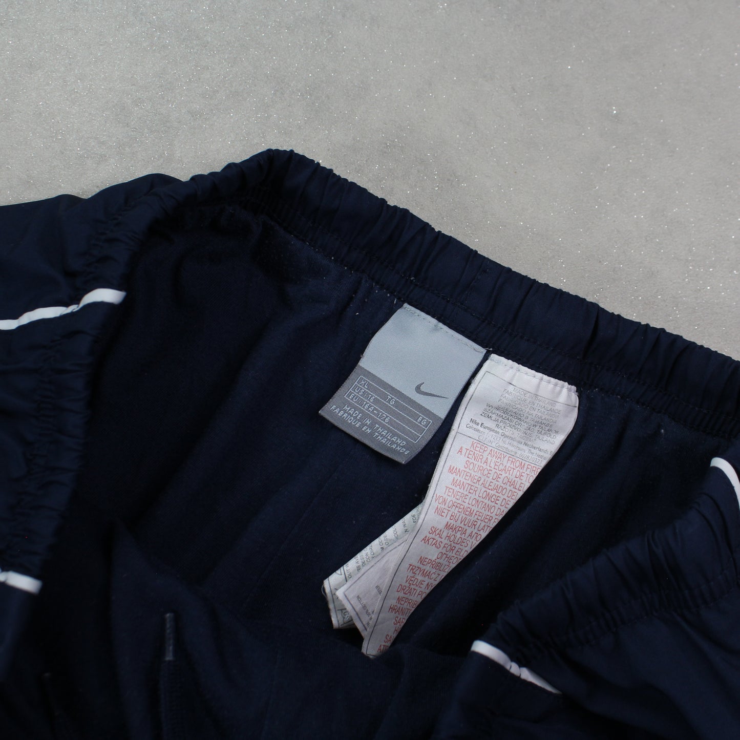 RARE 00s Baggy Nike Trackpants Navy - (S)