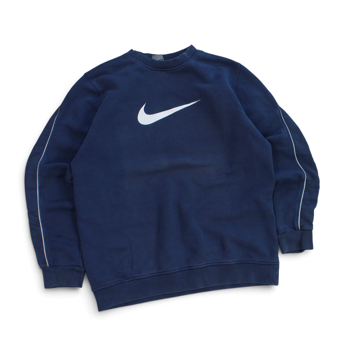 2000s Nike Swoosh Sweatshirt Navy - (M)