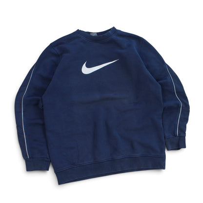 2000s Nike Swoosh Sweatshirt Navy - (M)