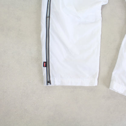SUPER RARE 2000s Baggy Nike Trackpants White - (L)