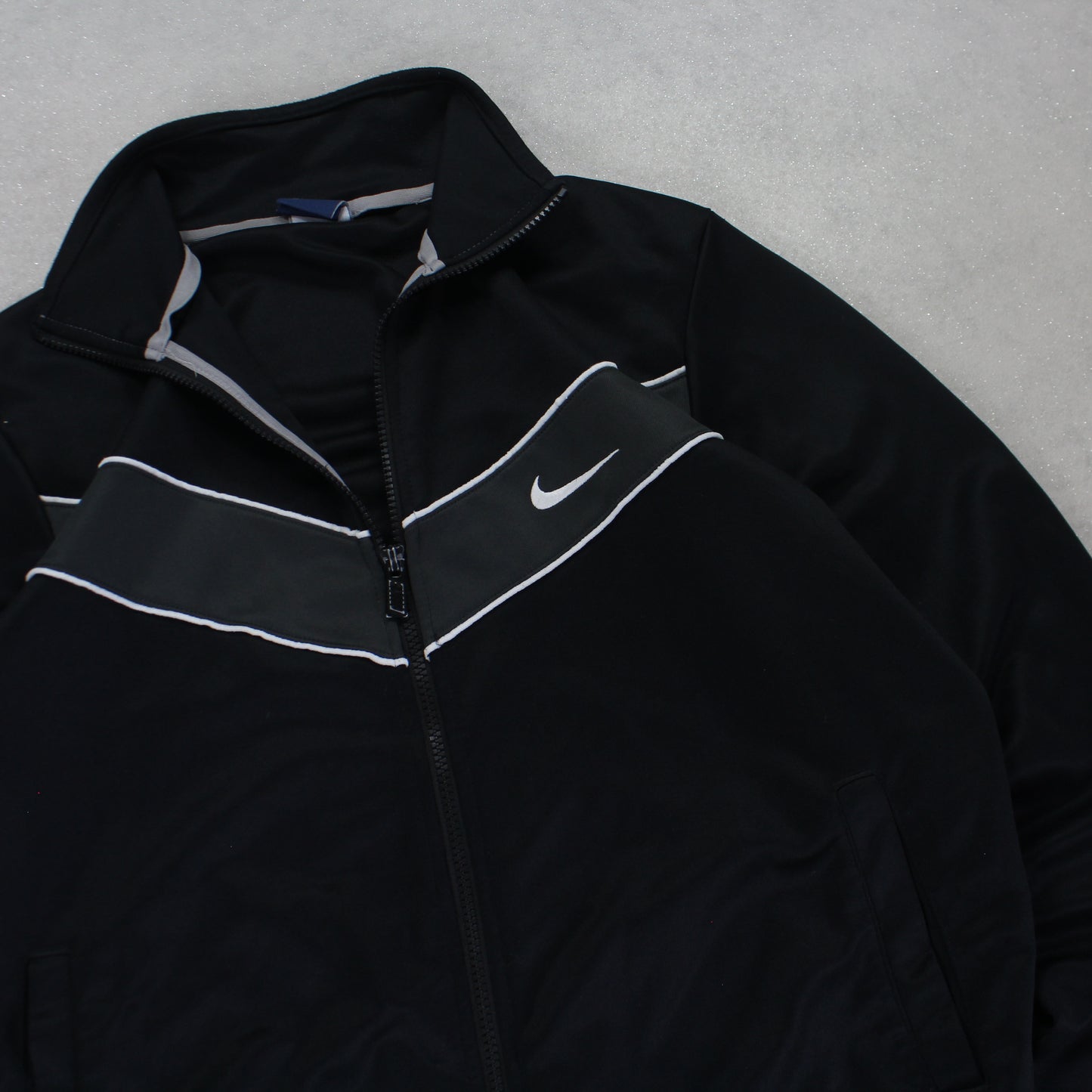 RARE 2000s Nike Track Jacket Black - (S)
