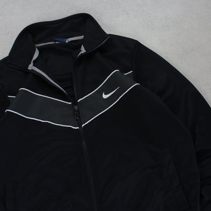 RARE 2000s Nike Track Jacket Black - (S)