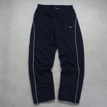 RARE 2000s Nike Trackpants Navy - (L)