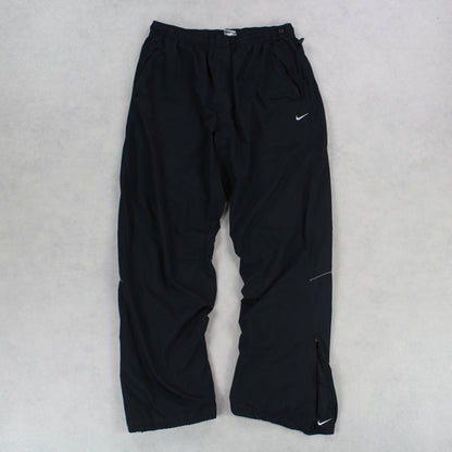 SUPER RARE 00s Nike Trackpants Black - (L)