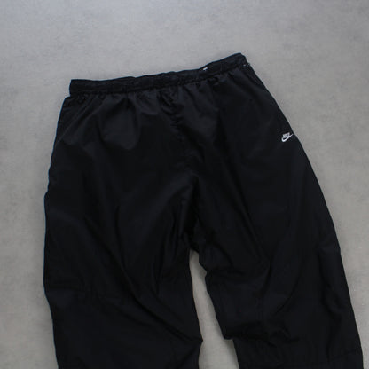 RARE 2000s Baggy Nike Trackpants Black - (L)