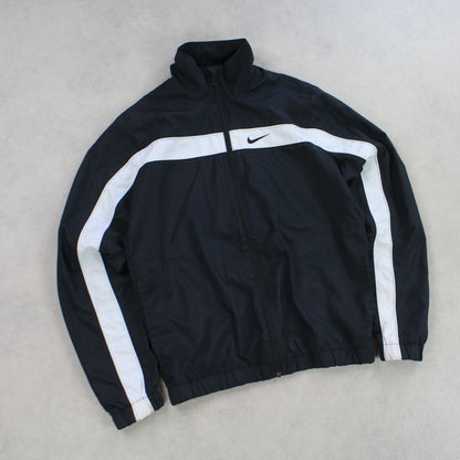 RARE Nike Track Jacket Black - (XS)