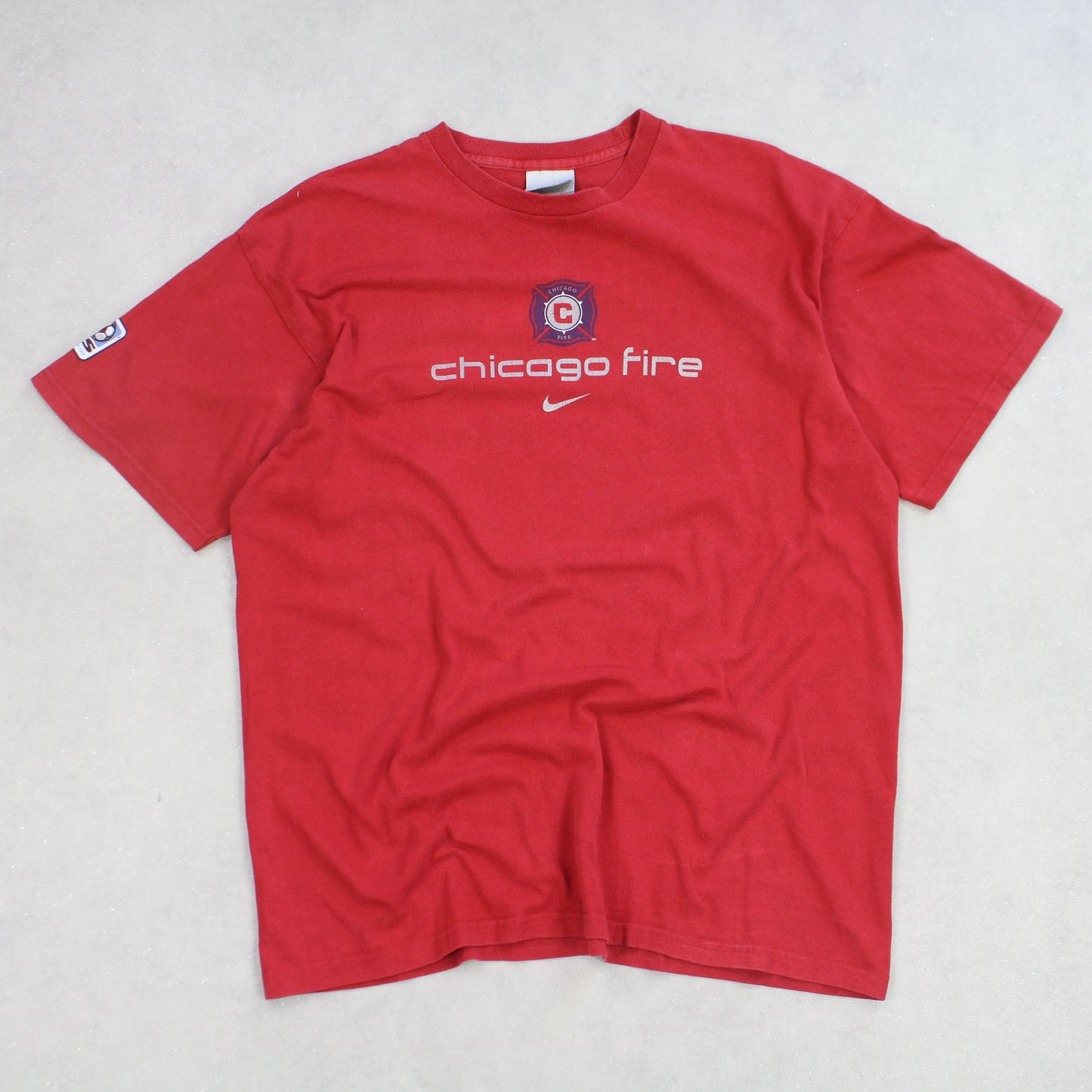 RARE Vintage 00s Nike Chicago Fire T-Shirt Red - (M)